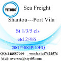 Shantou Puerto Marítimo Transporte Para Port Vila